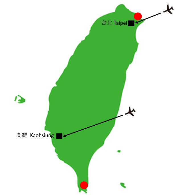 台湾サーフトリップ　マップ